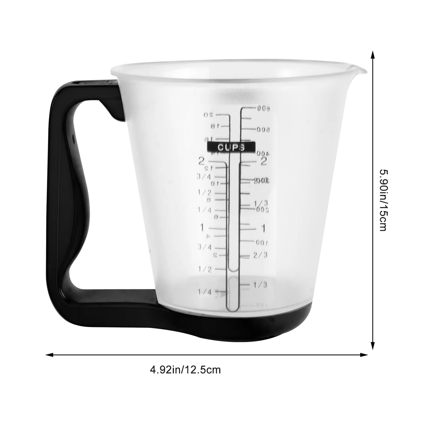 Taza plástica con báscula (balanza) digital para medidas exactas